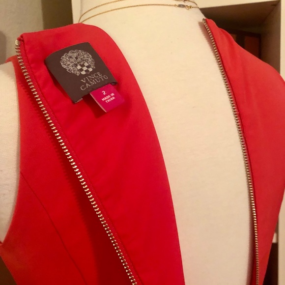 Vince Camuto Fit and Flare Short Dress w/ Pockets - Picture 2 of 8